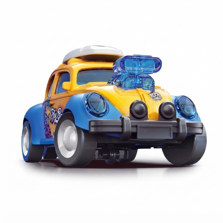 Set 4 Carros De Impulso Fricción Motor Móvil Niños