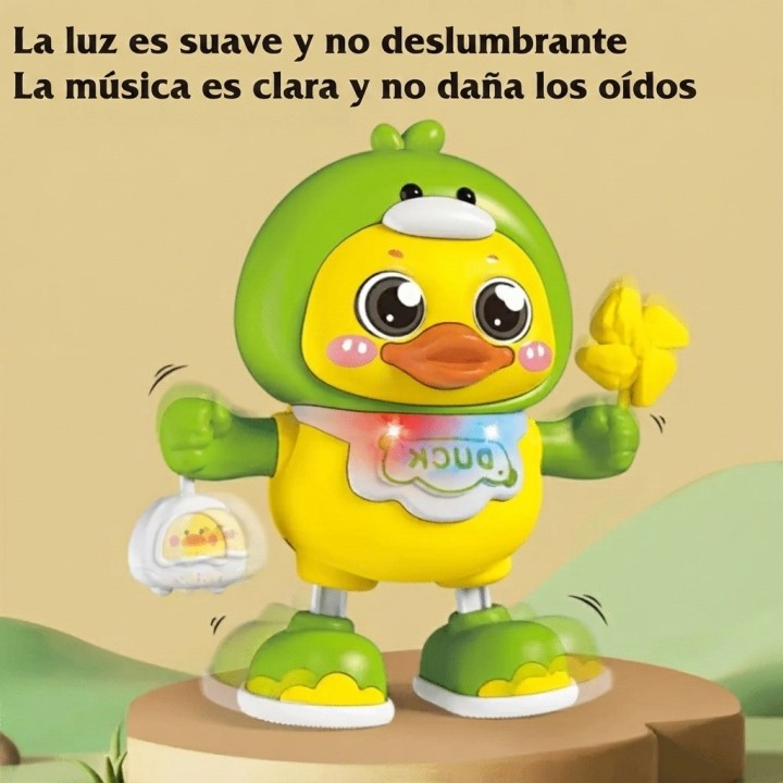 Juguete Divertido Pato Bailarín Musical Con Luces Led