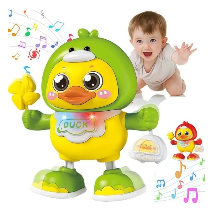 Juguete Divertido Pato Bailarín Musical Con Luces Led