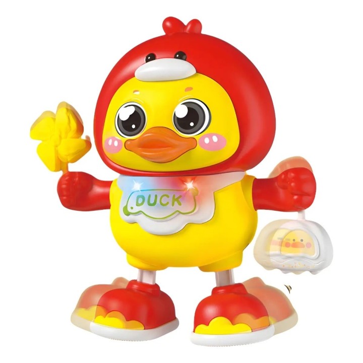 Juguete Divertido Pato Bailarín Musical Con Luces Led