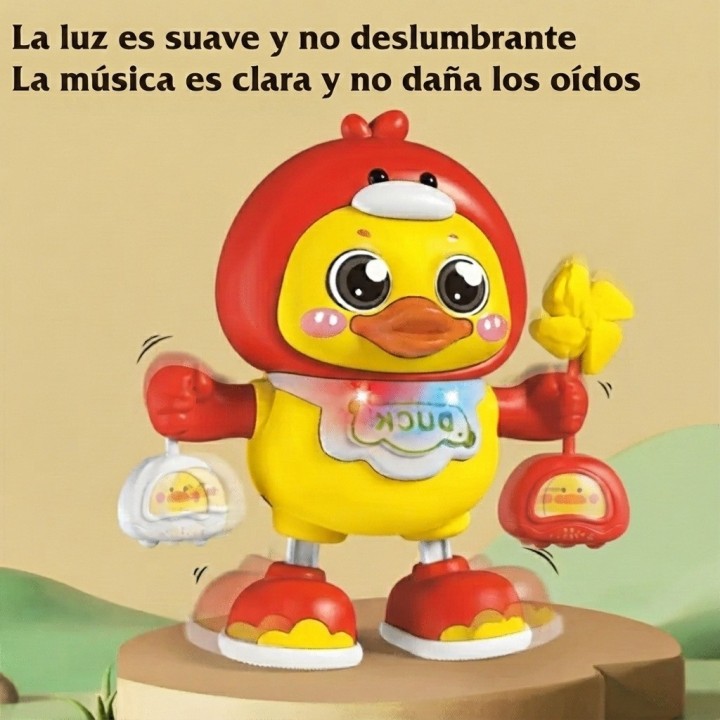 Juguete Divertido Pato Bailarín Musical Con Luces Led