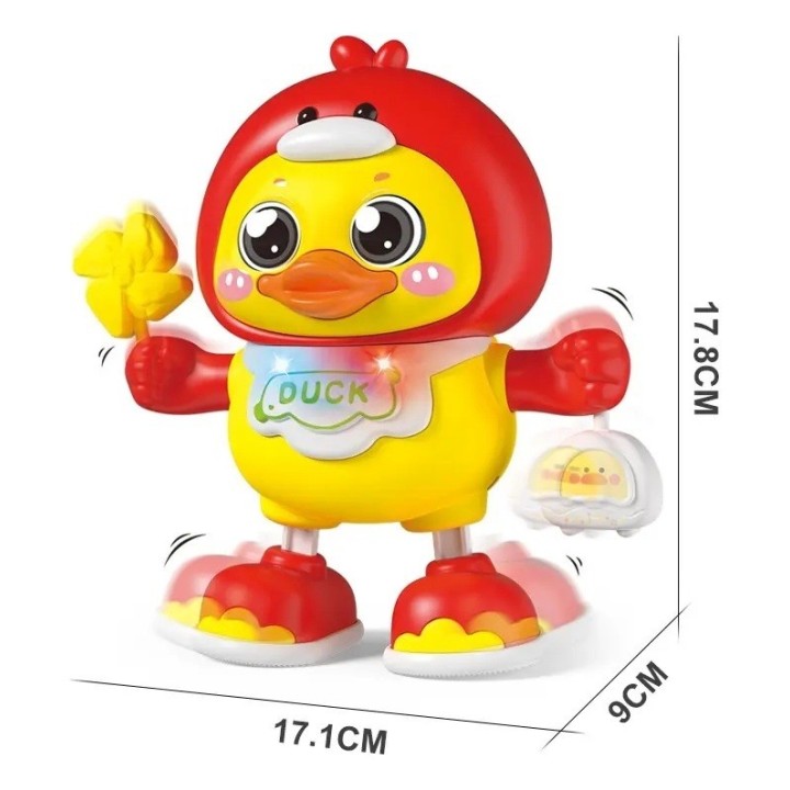 Juguete Divertido Pato Bailarín Musical Con Luces Led