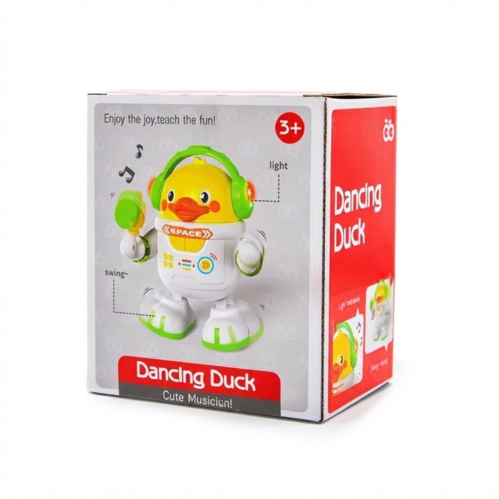 Pato Espacial Bailarín Juguete Musical Con Luces