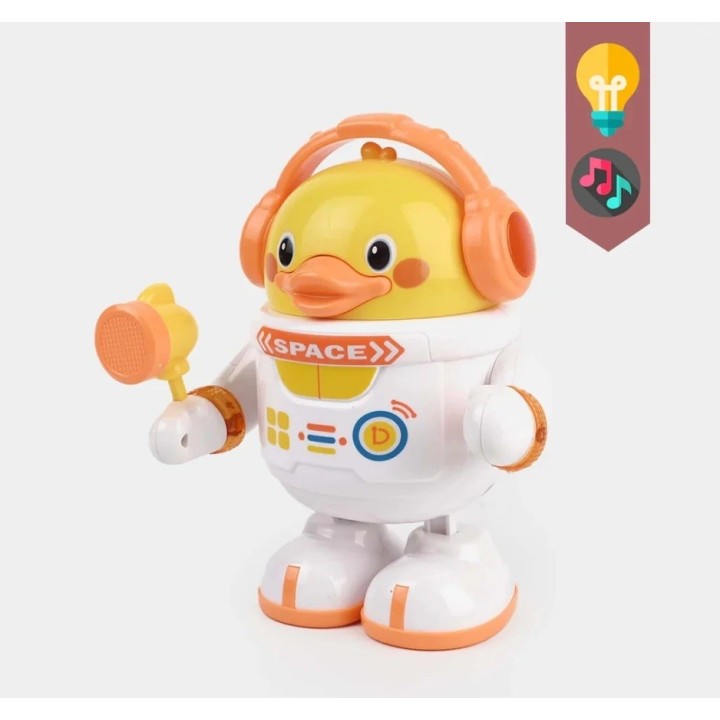 Pato Espacial Bailarín Juguete Musical Con Luces
