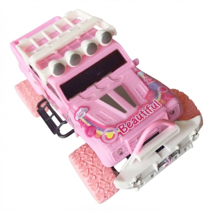 Camioneta Control Remoto Rosa Para Niña + Batería Recargable