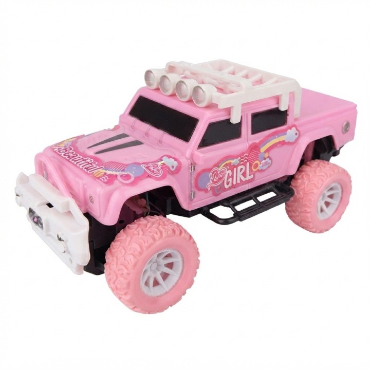Camioneta Control Remoto Rosa Para Niña + Batería Recargable