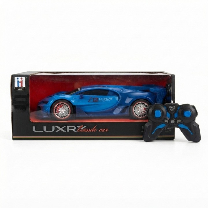 Carro A Control Remoto Deportivo Azul Juguete Niños