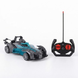 Carro Deportivo A Control Remoto Gris Con Batería Recargable
