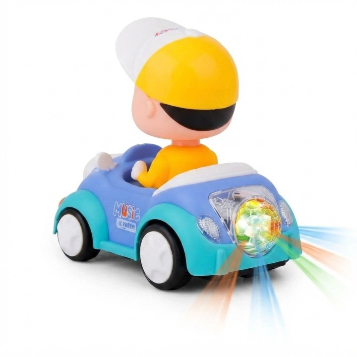 Carro Juguete Bebé Musical Luces Led Giro Acrobático 360