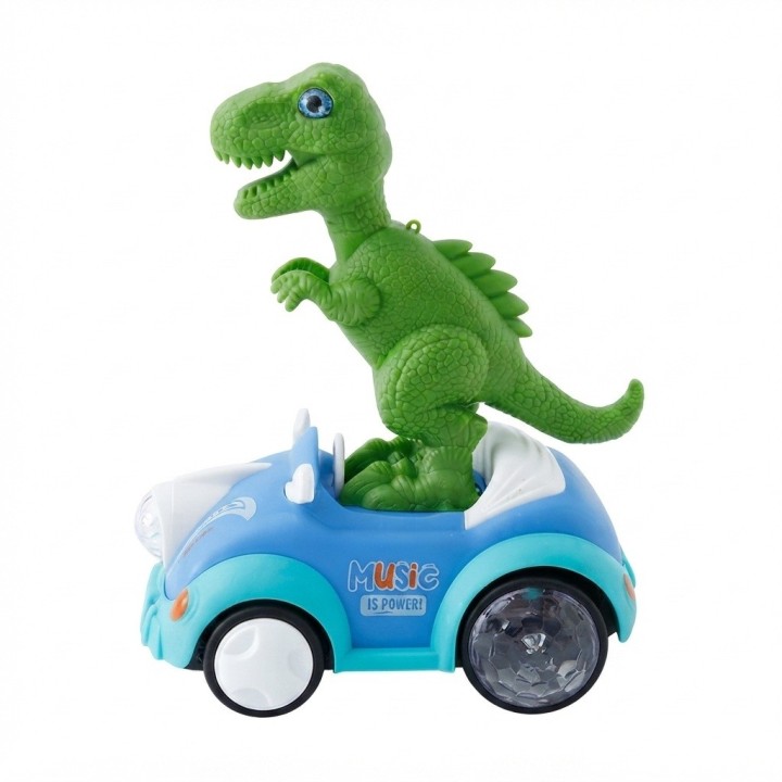 Carro Juguete Dinosaurio T-rex Luces 5d Música Niños