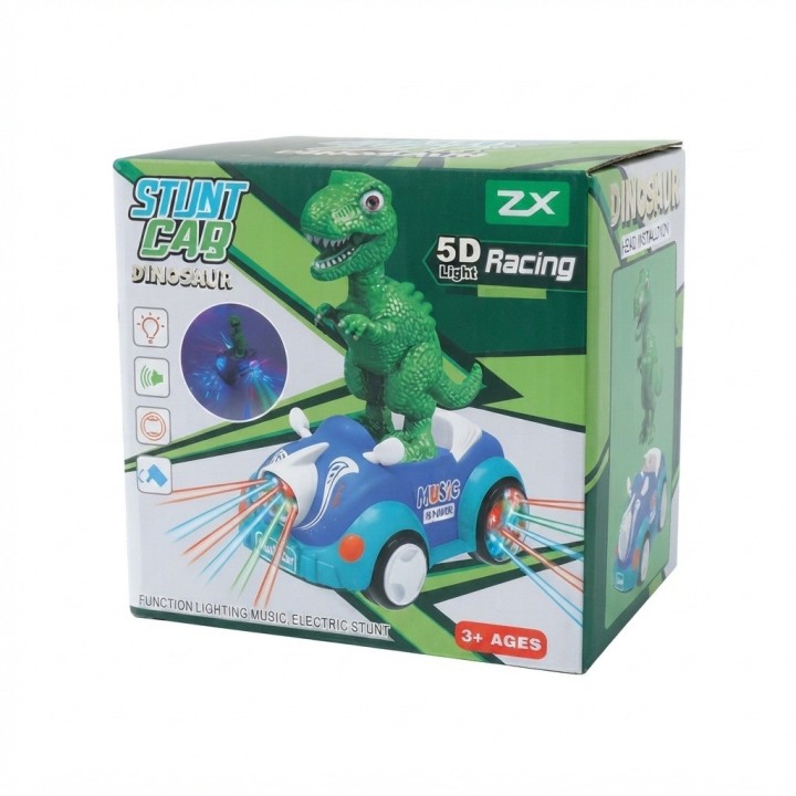 Carro Juguete Dinosaurio T-rex Luces 5d Música Niños