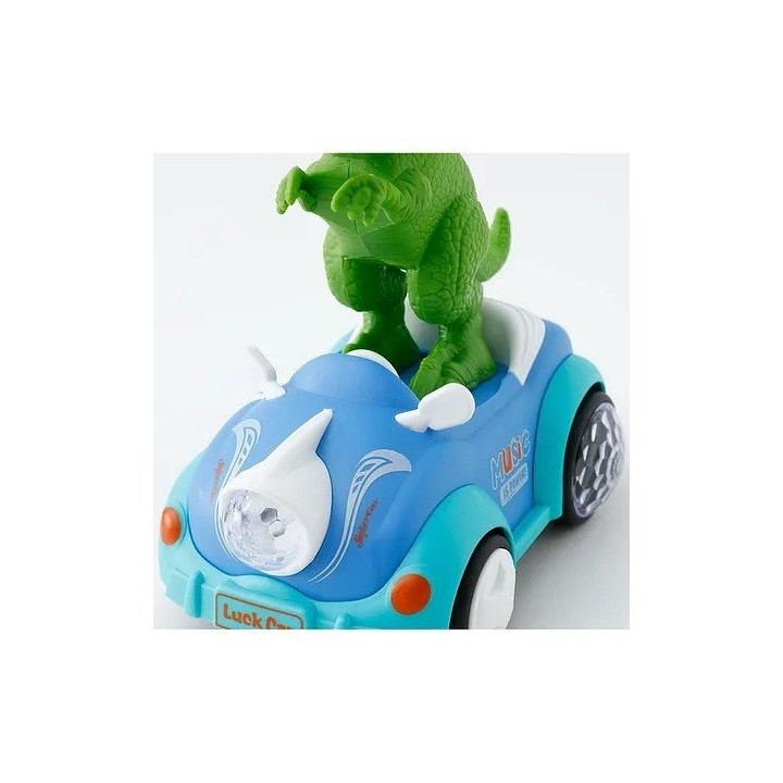 Carro Juguete Dinosaurio T-rex Luces 5d Música Niños