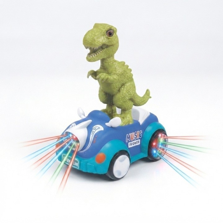 Carro Juguete Dinosaurio T-rex Luces 5d Música Niños