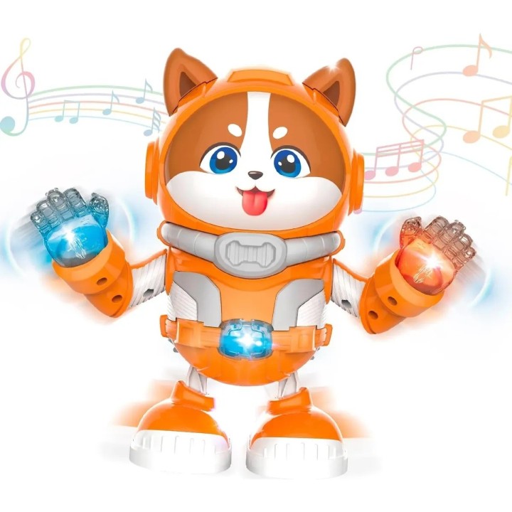 Perro Astronauta Robot Bailarín Con Luces Y Música