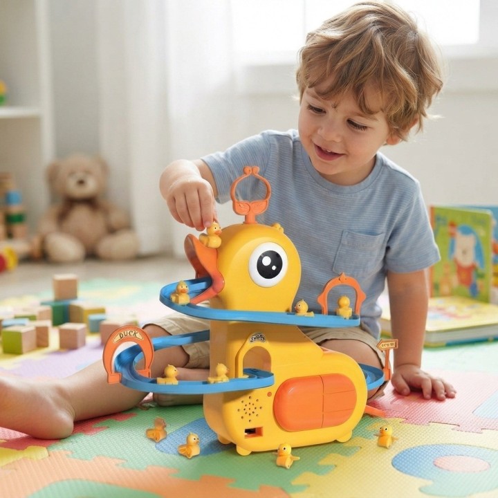 Pista Tobogán Pato Juguete Musical Interactivo Patitos