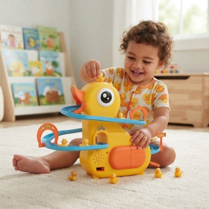 Pista Tobogán Pato Juguete Musical Interactivo Patitos