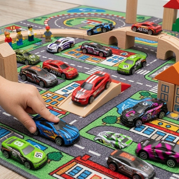 Set De 32 Carros Deportivos De Juguete Fricción Niños