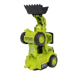 Carro Bulldozer Transformers Robot Transformable + Baterias