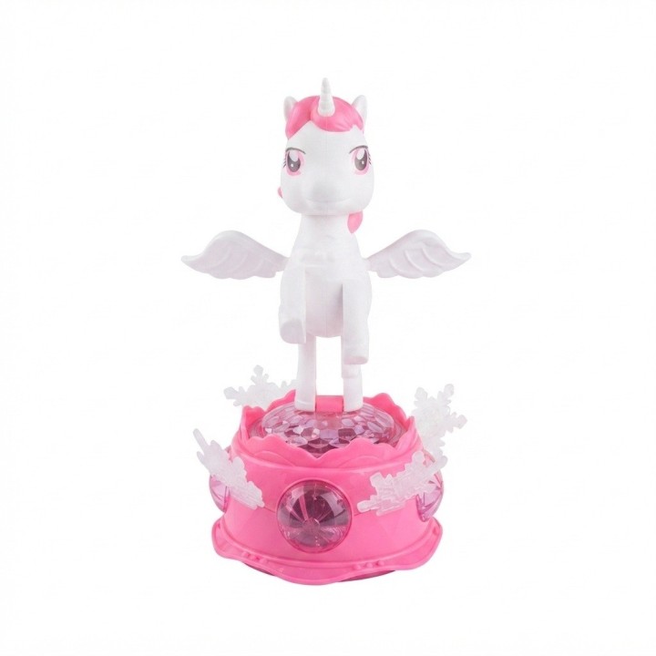 Unicornio De La Música Con Luces, Sonido Y Rotación