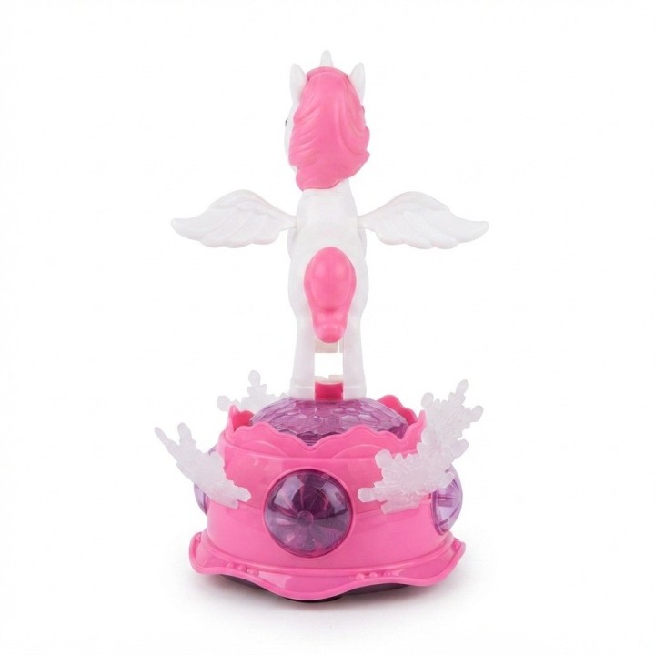 Unicornio De La Música Con Luces, Sonido Y Rotación