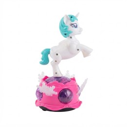 Unicornio De La Música Con Luces, Sonido Y Rotación