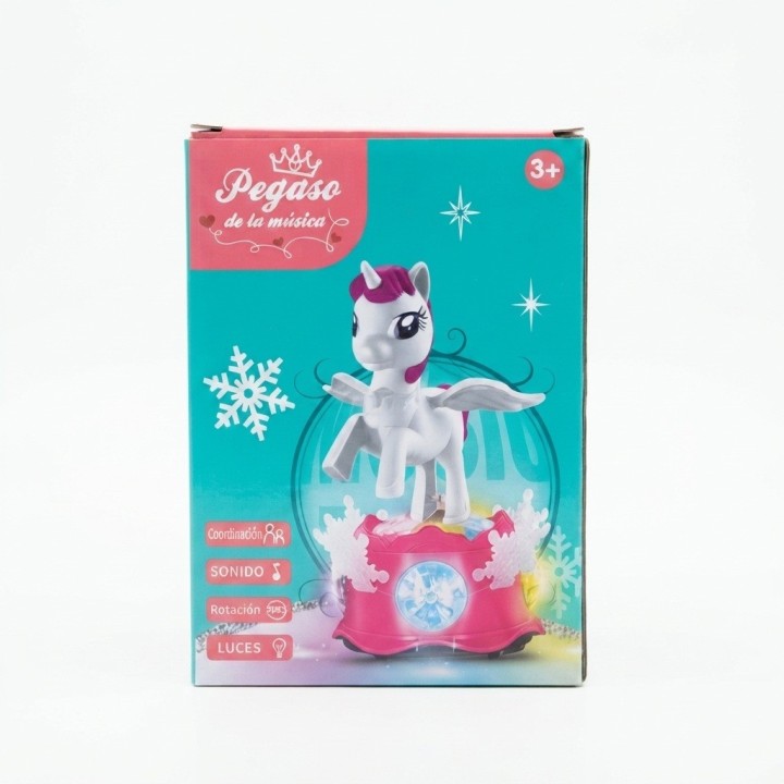Unicornio De La Música Con Luces, Sonido Y Rotación
