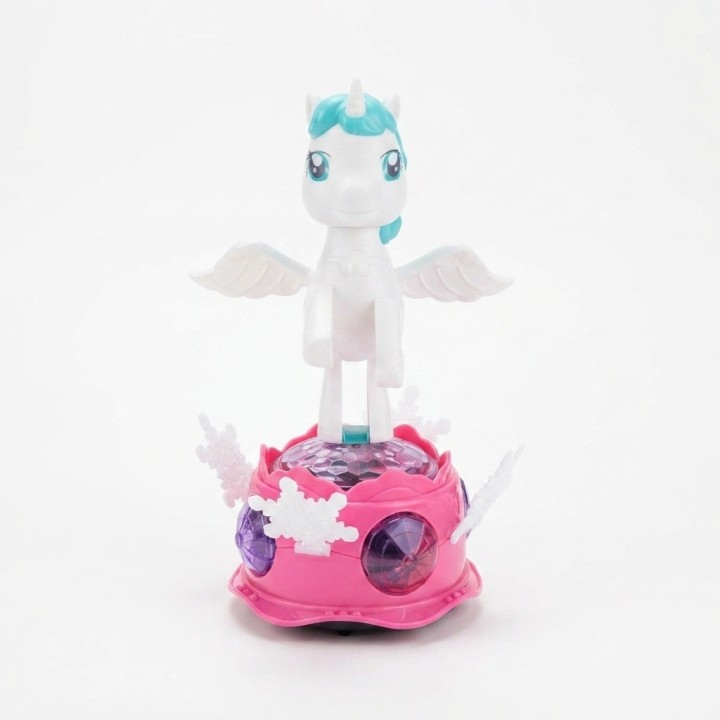 Unicornio De La Música Con Luces, Sonido Y Rotación