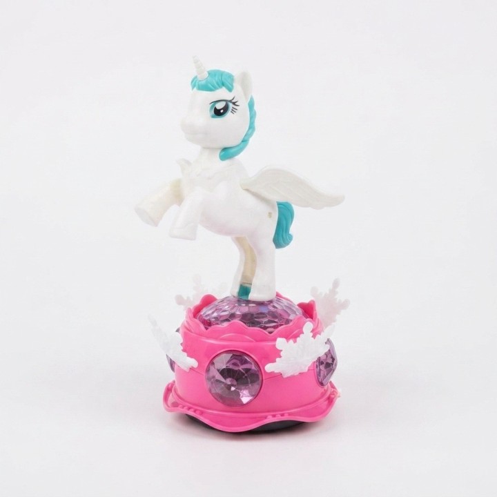 Unicornio De La Música Con Luces, Sonido Y Rotación