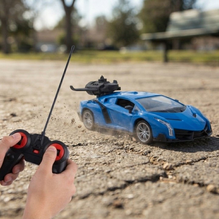 Carro A Control Remoto Deportivo Spray Luz Juguete