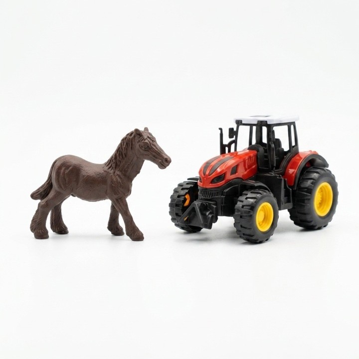 Set 3 Tractores De Granja Con 3 Animales Juguete Para Niños