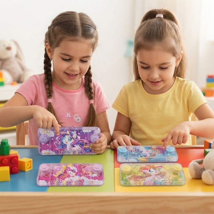 Set 4 Juegos Agua Atari Anillos Unicornio Infantil