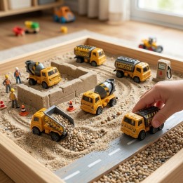 Set 12 Camiones De Construccion Juguete Friccion Niños