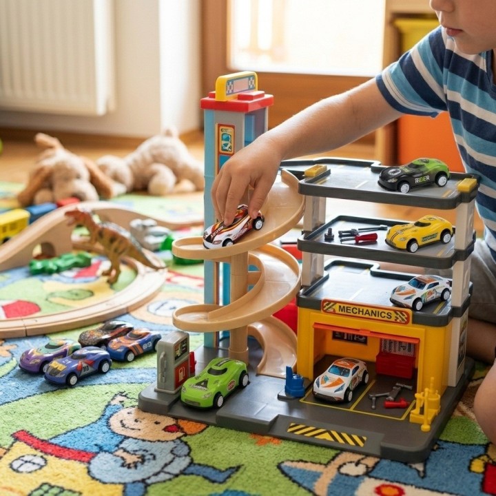 Set 12 Carritos Deportivos Fricción Pull Back Para Niños