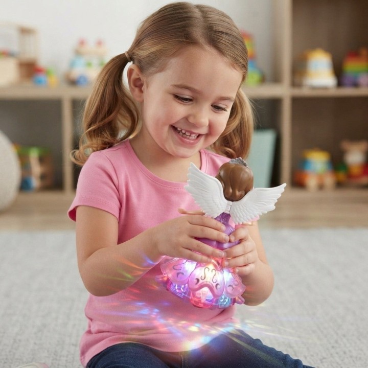 Muñeca Princesa Ángel Con Luces Música Y Movimiento