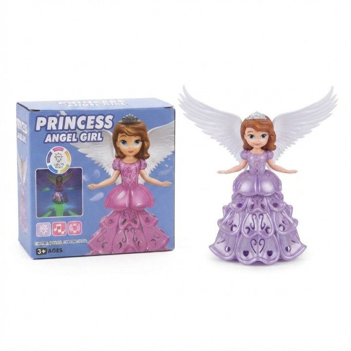 Muñeca Princesa Ángel Con Luces Música Y Movimiento