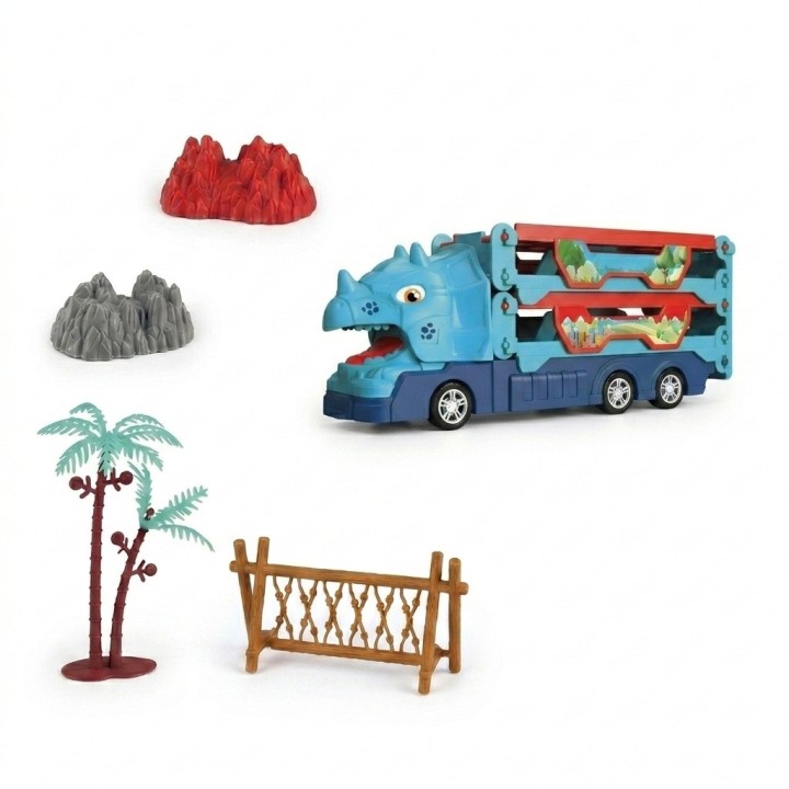 Camion Dinosaurio Pista Plegable Con Accesorios
