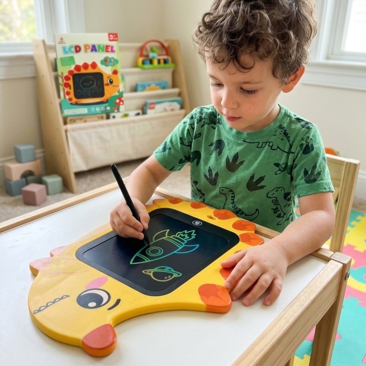 Tablero Mágico Lcd Infantil Forma Dinosaurio Erizo