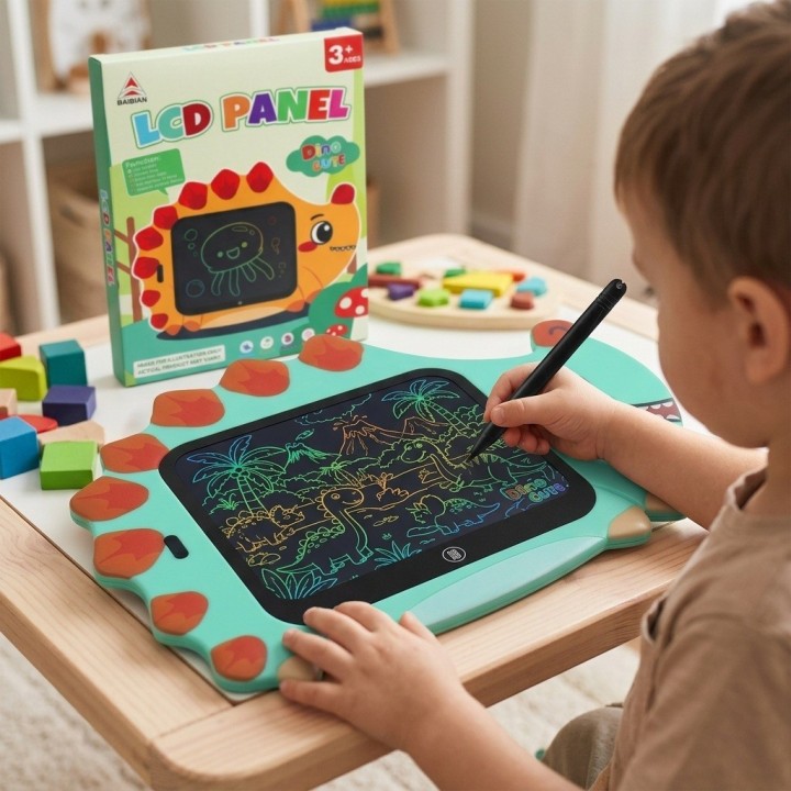 Tablero Mágico Lcd Infantil Forma Dinosaurio Erizo