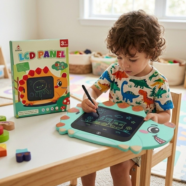Tablero Mágico Lcd Infantil Forma Dinosaurio Erizo