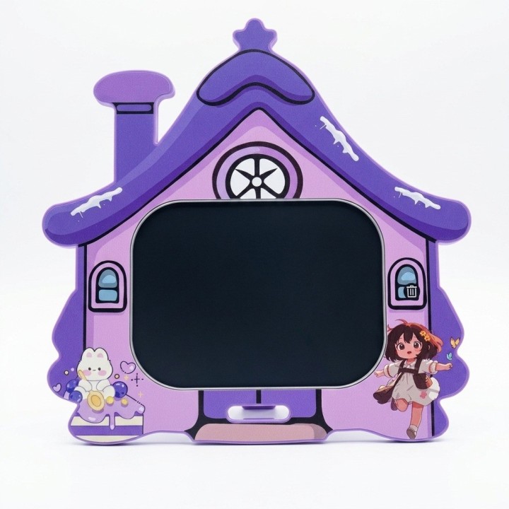 Tablero Mágico Lcd Forma Casa Dibujo Y Escritura Infantil
