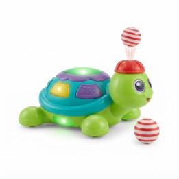 Juguete Tortuga Musical Camina Sopla Bolas Con Luces
