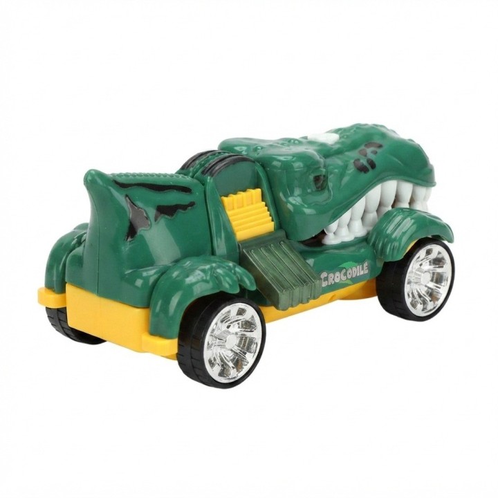Carro Juguete Cocodrilo Dinosaurio Spray Luces Y Sonido