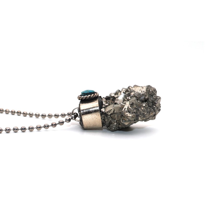 Collar Pirita Acero