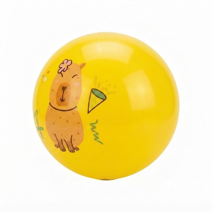 Pelota Inflable Infantil Diseño Capibara Divertido