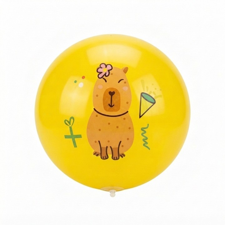 Pelota Inflable Infantil Diseño Capibara Divertido
