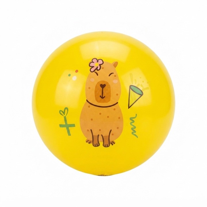 Pelota Inflable Infantil Diseño Capibara Divertido