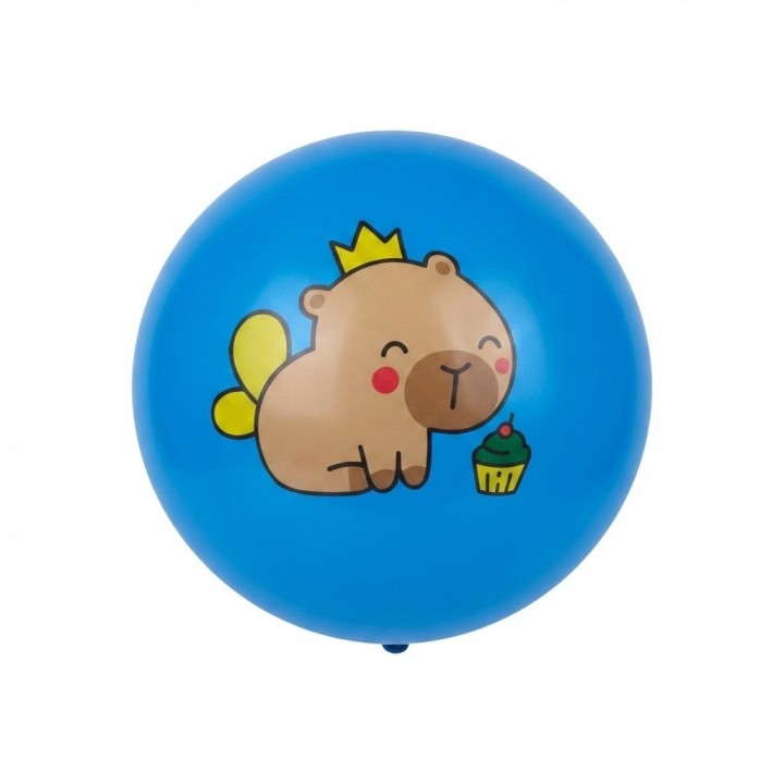 Pelota Inflable Infantil Diseño Capibara Divertido