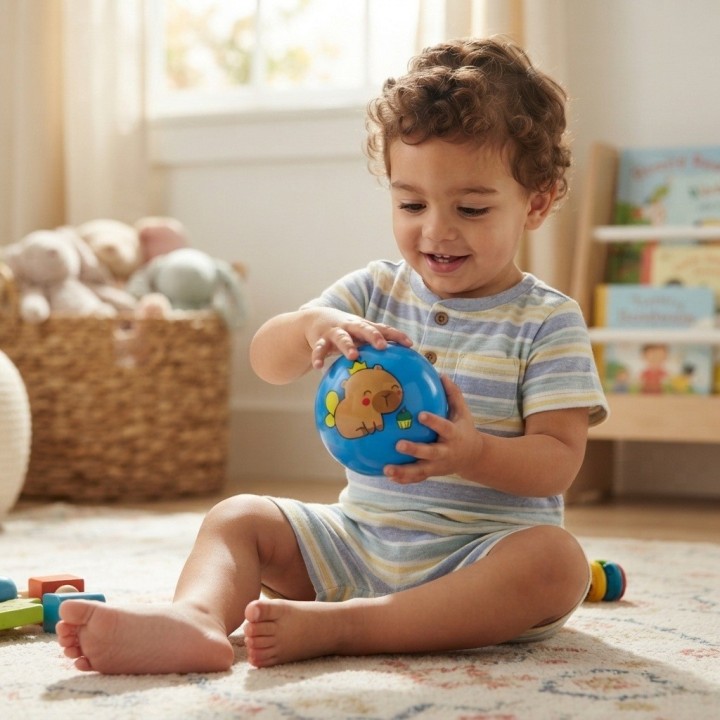 Pelota Inflable Infantil Diseño Capibara Divertido