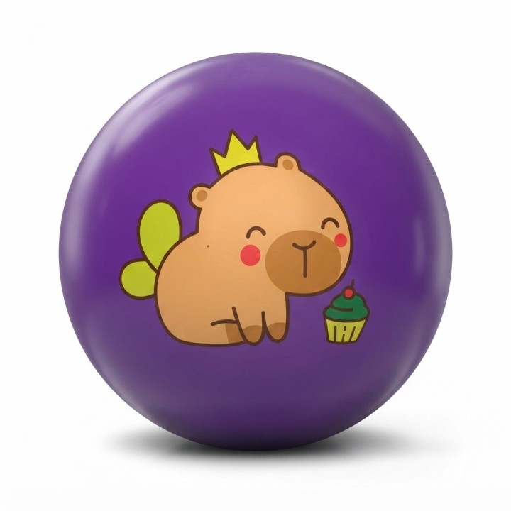 Pelota Inflable Infantil Diseño Capibara Divertido