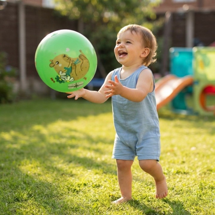 Pelota Inflable Infantil Diseño Capibara Divertido
